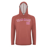 Custom Copper Rose Pink UV-Hoodie
