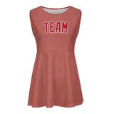 Custom Copper Rose Red Cheerleader Dress