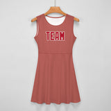 Custom Copper Rose Red Cheerleader Dress