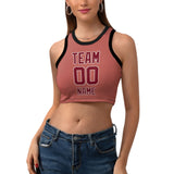 Custom Copper Rose Crimson Red Sleeveless Tank Top