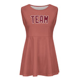 Custom Copper Rose Crimson Red Cheerleader Dress