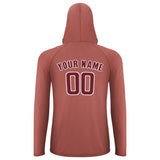 Custom Copper Rose Crimson Red UV-Hoodie