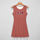 Custom Copper Rose Crimson Red Cheerleader Dress