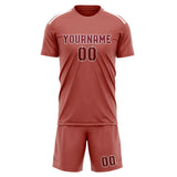 Custom Copper Rose Crimson Red Soccer Jersey