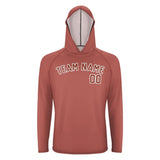 Custom Copper Rose Coral Red UV-Hoodie