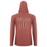 Custom Copper Rose Coral Red UV-Hoodie