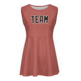 Custom Copper Rose Black Cheerleader Dress