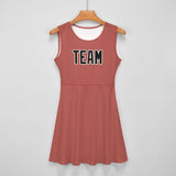 Custom Copper Rose Black Cheerleader Dress
