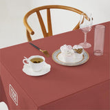 Custom Copper Rose White Square Table Cloth
