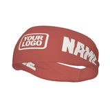 Custom Copper Rose White Sports headband