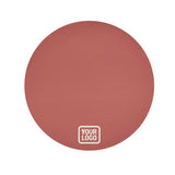 Custom Copper Rose White Round Table Cloth