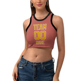 Custom Copper Rose Yellow Sleeveless Tank Top