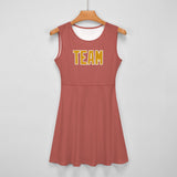 Custom Copper Rose Yellow Cheerleader Dress