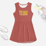 Custom Copper Rose Yellow Cheerleader Dress