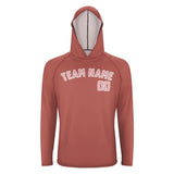 Custom Copper Rose Light Pink UV-Hoodie