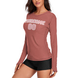 Custom Copper Rose Light Pink Women's Long-Sleeve Shirt