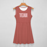 Custom Copper Rose Light Pink Cheerleader Dress