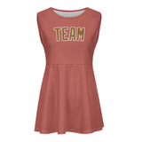 Custom Copper Rose Khaki Cheerleader Dress