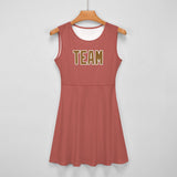 Custom Copper Rose Khaki Cheerleader Dress