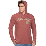 Custom Copper Rose Khaki UV-Hoodie