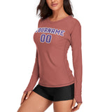 Custom Copper Rose Light Purple Women's Long-Sleeve Shirt
