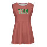 Custom Copper Rose Emerald Green Cheerleader Dress