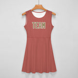 Custom Copper Rose Light Khaki Cheerleader Dress