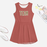 Custom Copper Rose Light Khaki Cheerleader Dress