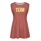 Custom Copper Rose Light Yellow Cheerleader Dress