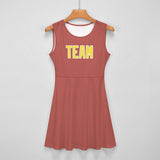 Custom Copper Rose Light Yellow Cheerleader Dress