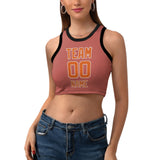Custom Copper Rose Orange Sleeveless Tank Top