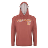 Custom Copper Rose Orange UV-Hoodie