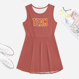 Custom Copper Rose Orange Cheerleader Dress