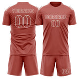 Custom Copper Rose Copper Rose Soccer Jersey