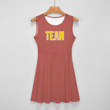 Custom Copper Rose Gold Cheerleader Dress