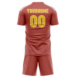 Custom Copper Rose Gold Soccer Jersey
