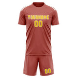 Custom Copper Rose Gold Soccer Jersey