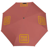 Custom Copper Rose Yellow Automatic Umbrella