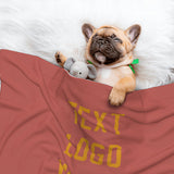 Custom Copper Rose Yellow Pet Blanket