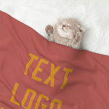 Custom Copper Rose Yellow Pet Blanket