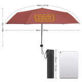 Custom Copper Rose Yellow Automatic Umbrella