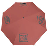 Custom Copper Rose Dark Grey Automatic Umbrella