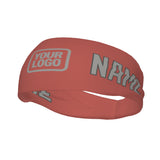 Custom Copper Rose Gray Sports headband