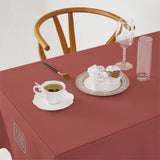 Custom Copper Rose Dark Grey Square Table Cloth