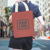 Custom Copper Rose Gray Canvas Tote Bag