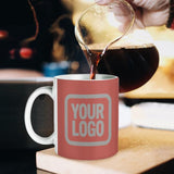 Custom Copper Rose Gray Mug