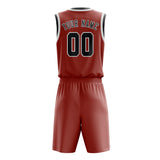 Custom Copper Rose Dark Grey Basketball Set