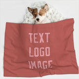 Custom Copper Rose Light Pink Pet Blanket