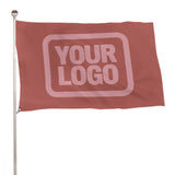 Custom Copper Rose Light Pink Flag