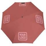 Custom Copper Rose Light Pink Automatic Umbrella